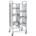 stainless steel fruit and vegetable trolley